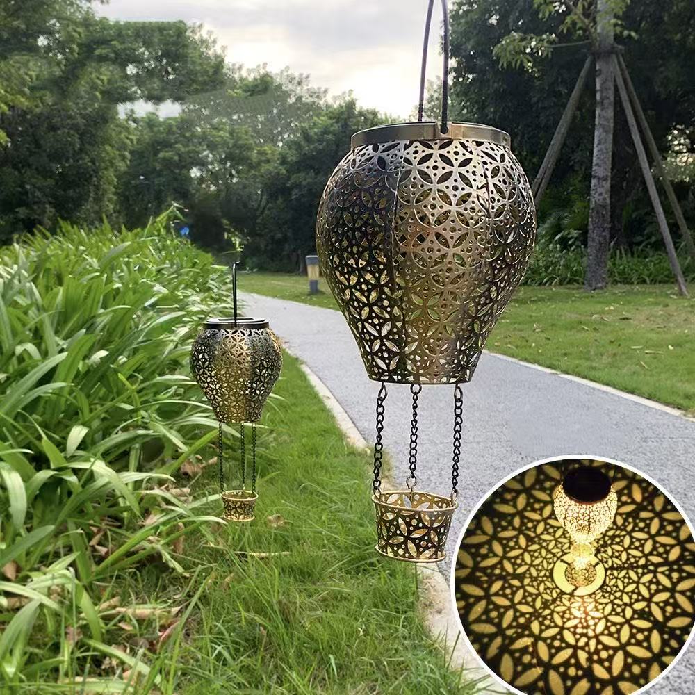 Lámpara solar de hierro
