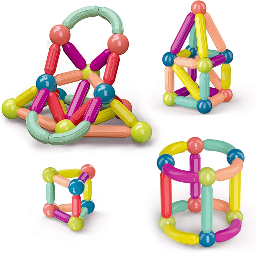 Juego 42 Piezas Construcción Magnetico