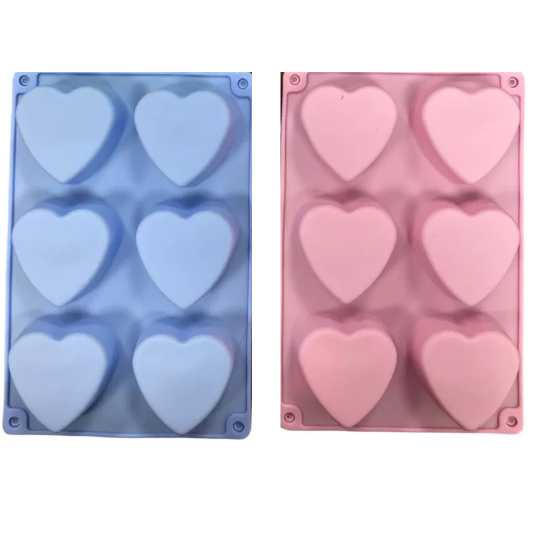 Moldes 8 Espacios De Corazón Sencillo