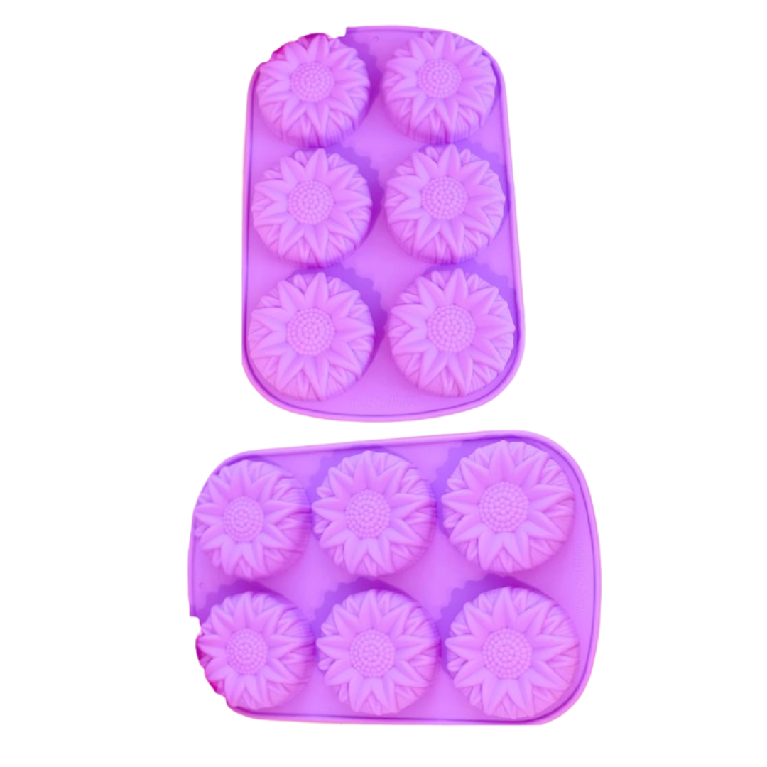 Moldes 6 Espacios De Girasoles Grandes