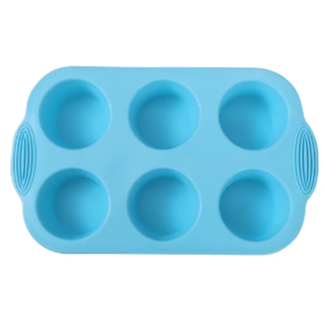 Set de 6 Moldes Redondo Para Cupcakes