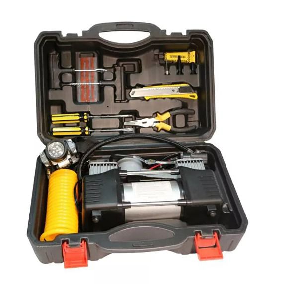 Caja Compresor Aire De Doble Cilindro