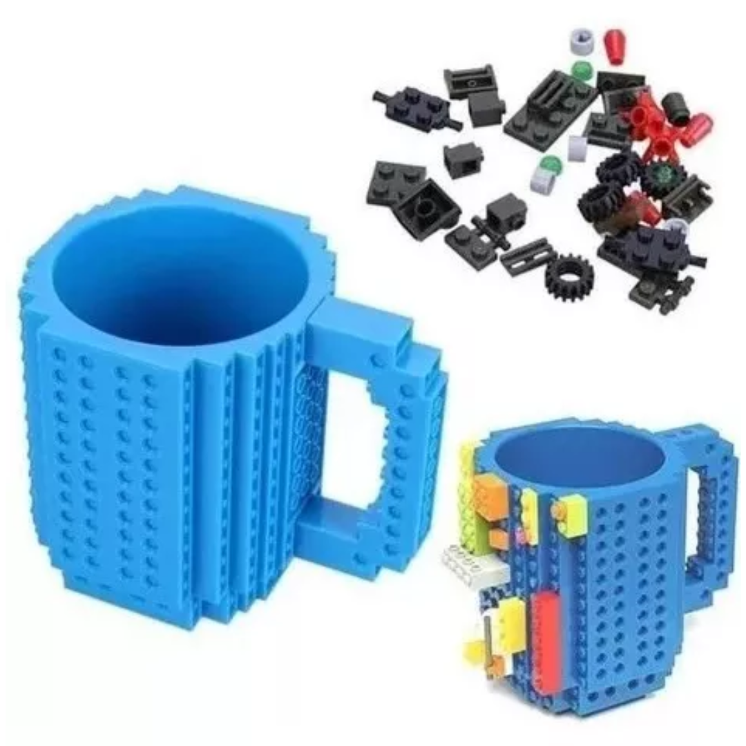 Taza con Bloques de Construcción