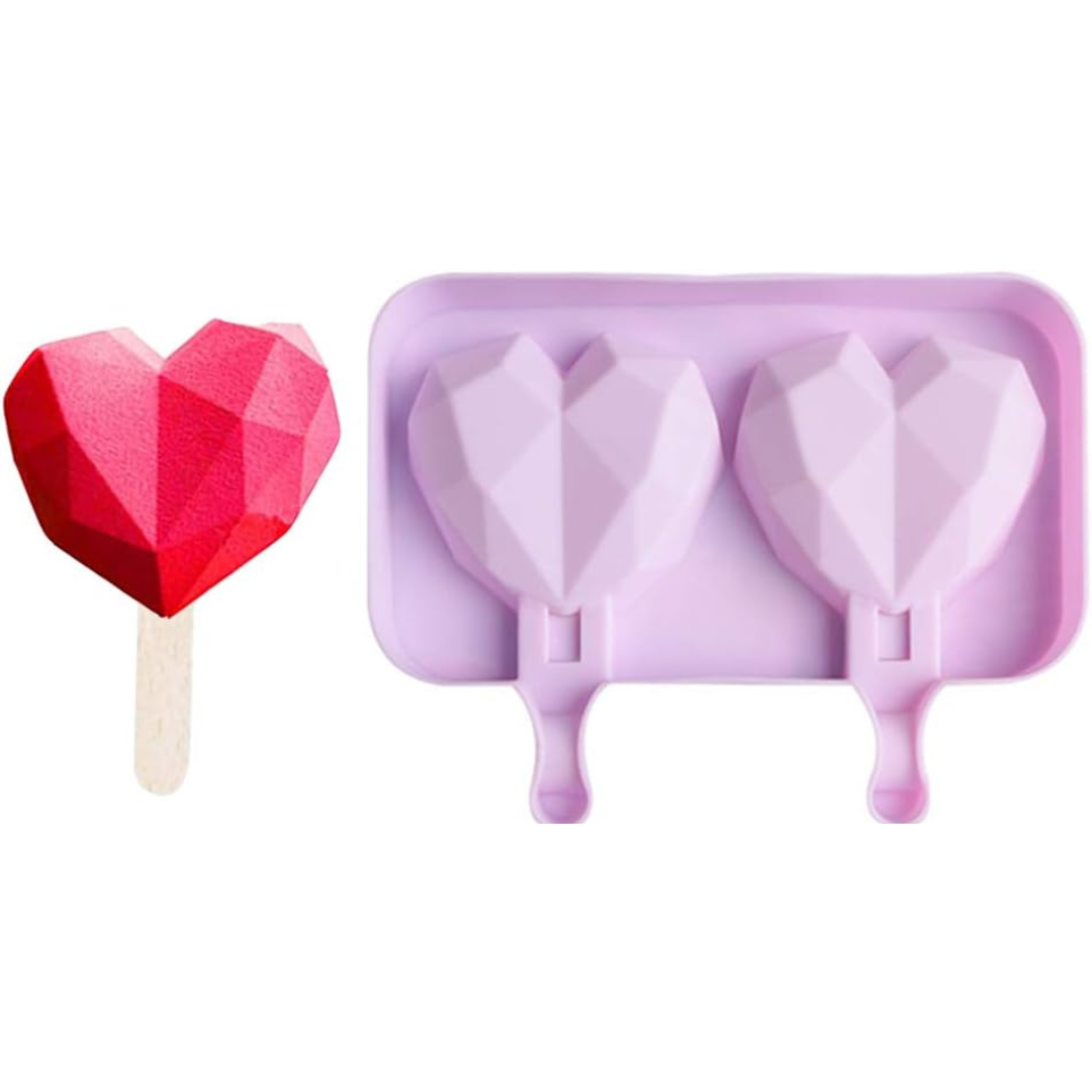 Moldes de Helados con Forma de Corazón