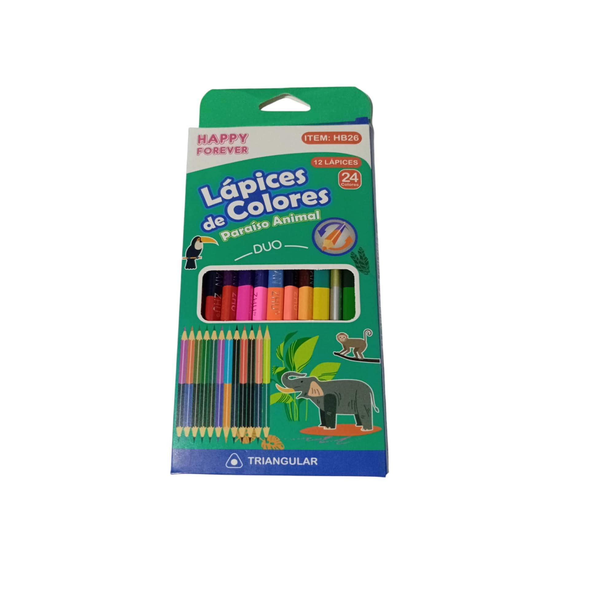 Lápices de Doble Punta 24 Colores