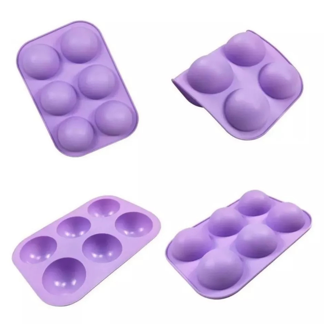 Moldes 6 Espacios De Silicona Circular