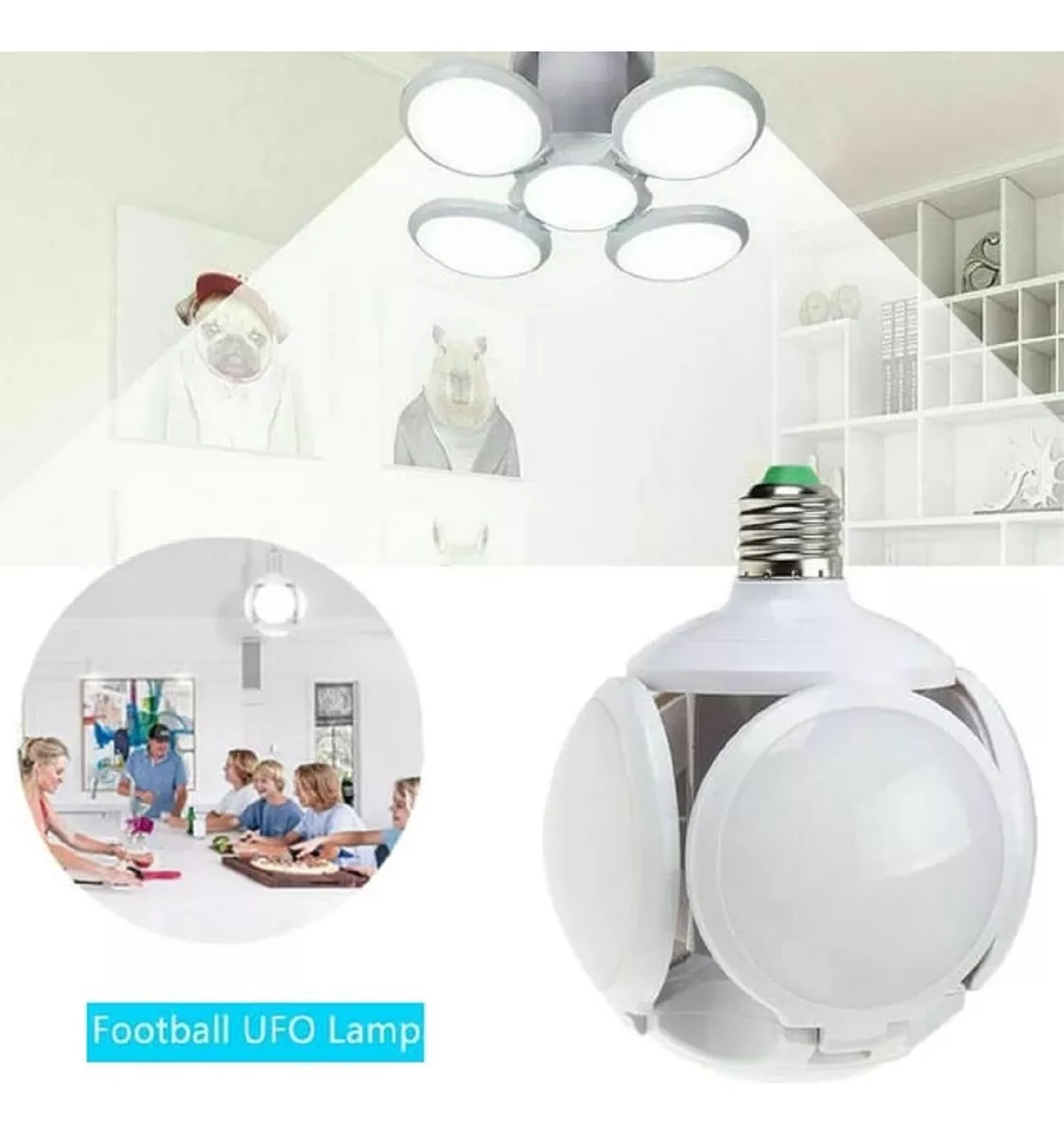 Ampolleta LED Plegable Pelota 40W Blanco