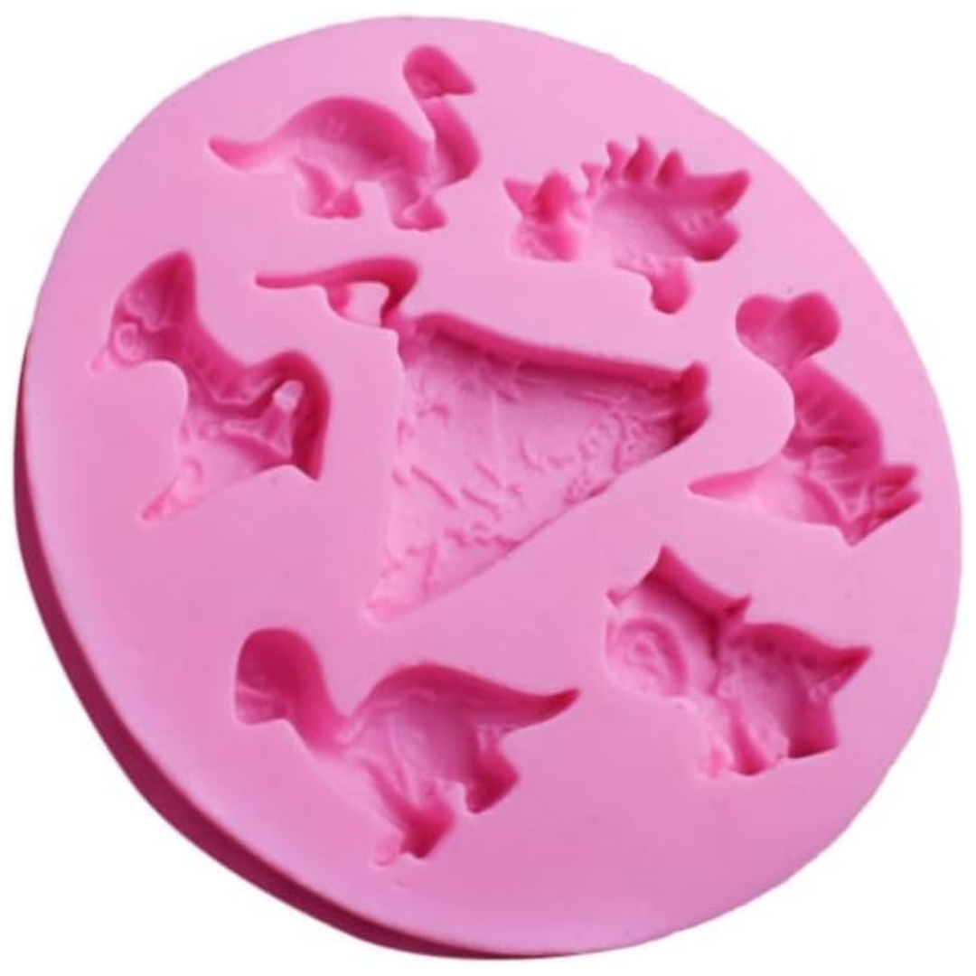 Moldes 7 Espacios Dinosaurios + Volcán