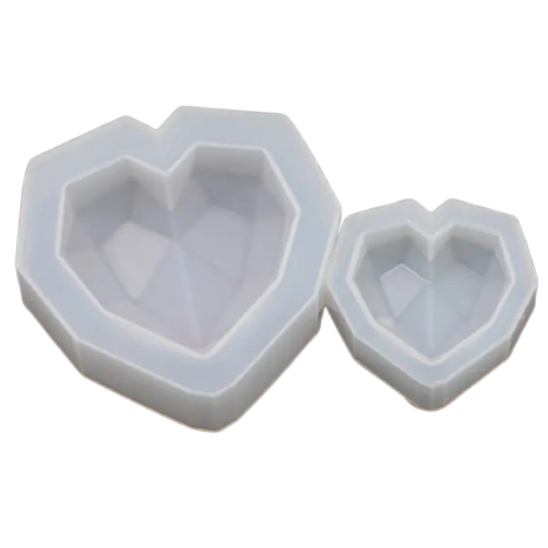 Doble Set Molde Corazón 3D