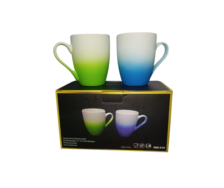 Pack 2 Taza Bicolor Nuevo Tazas