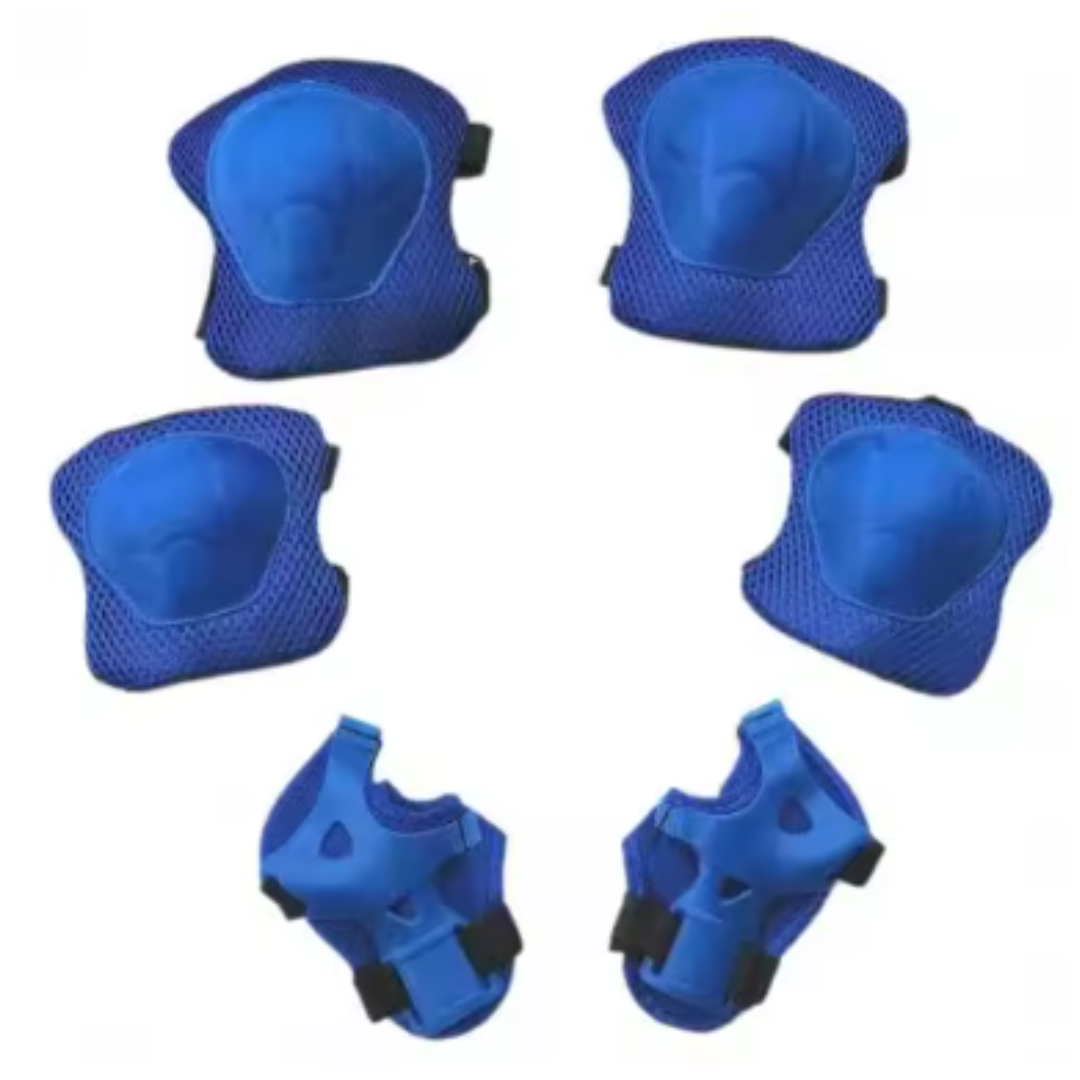 Kit Protección Rodilleras Ciclismo Azul