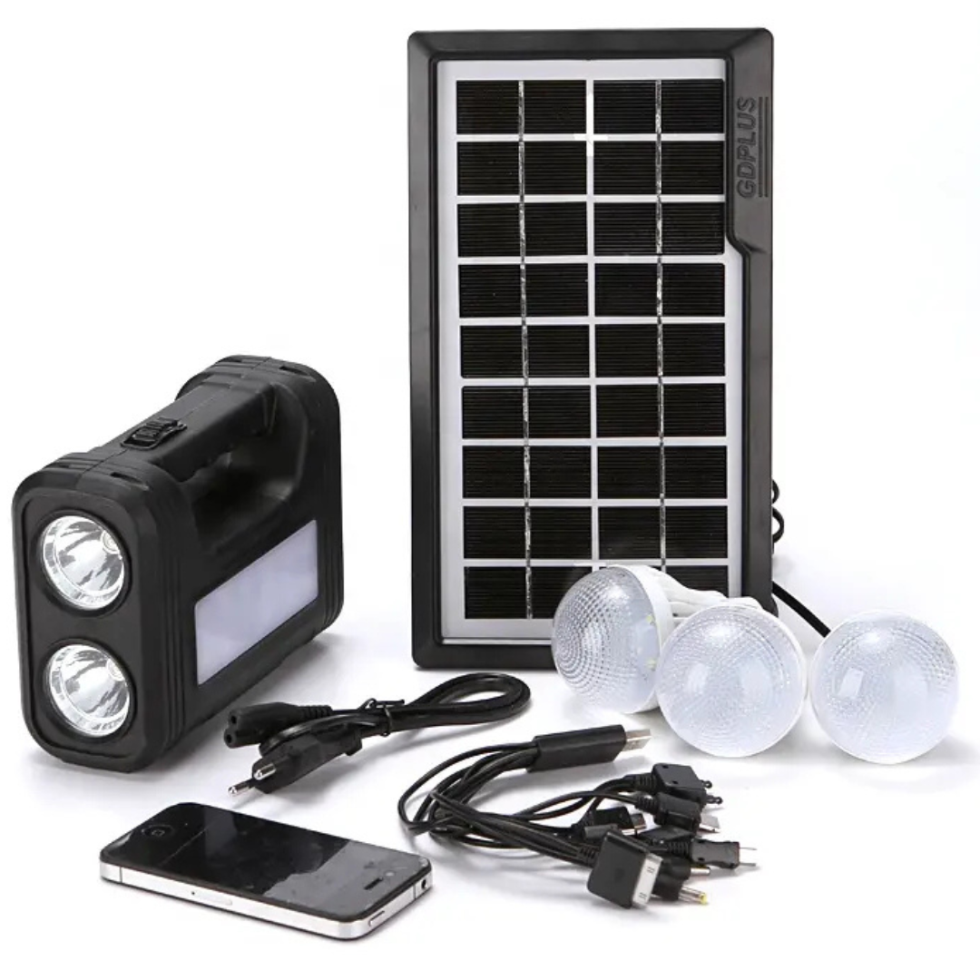 Kit Portátil Panel Solar + Linterna