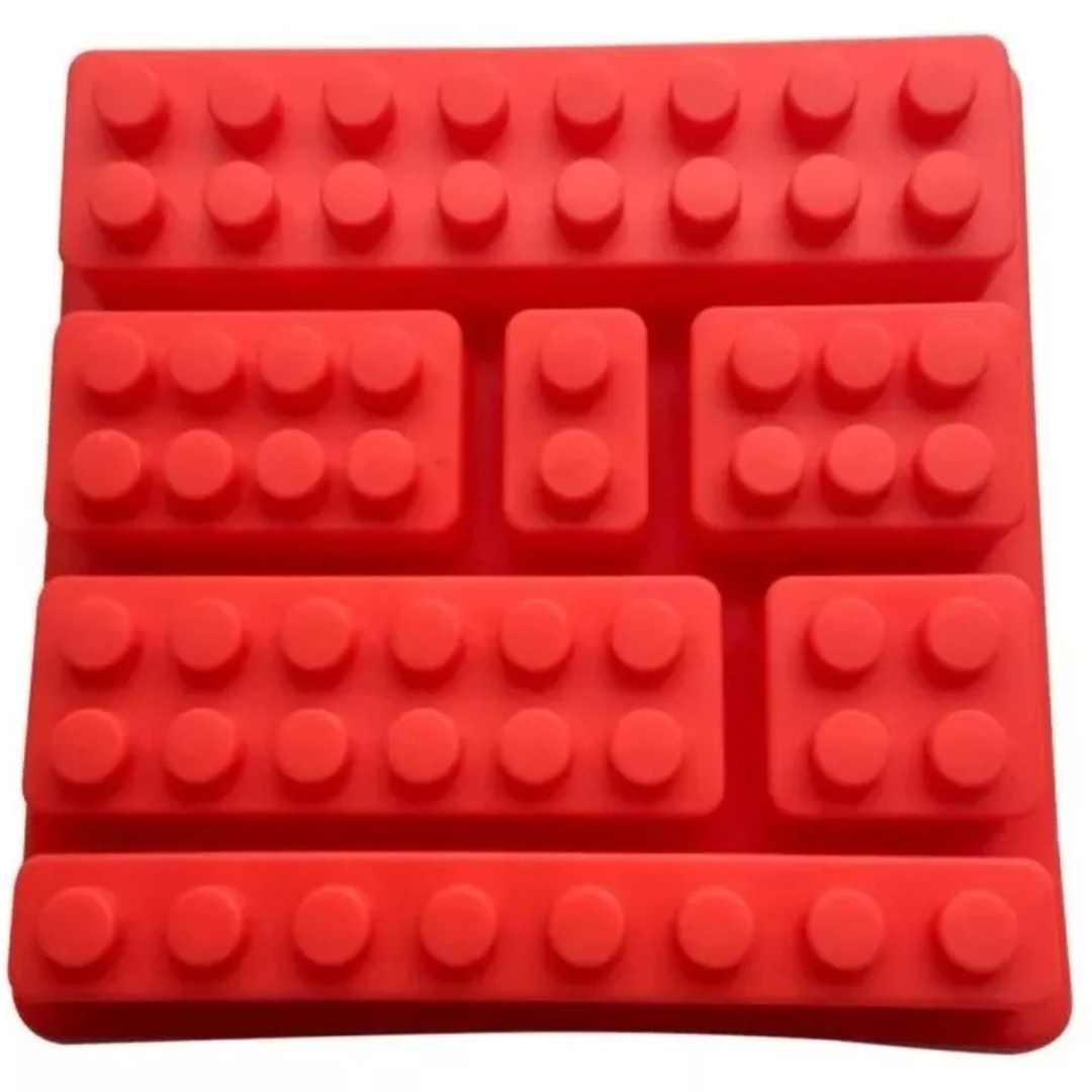 Set 7 Molde Silicona Pieza de LEGO
