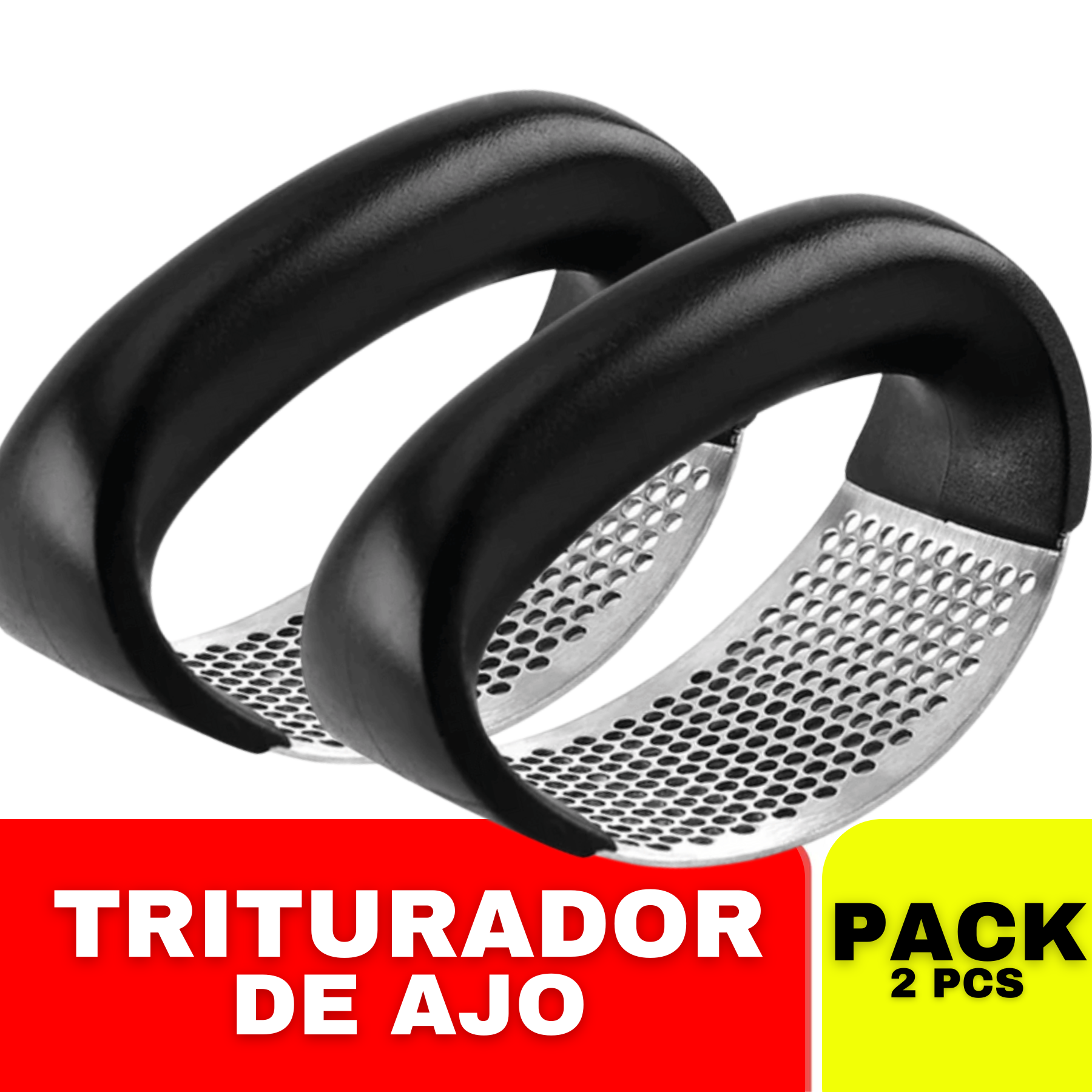 2 Prensa Ajos de Acero Inoxidable Machac