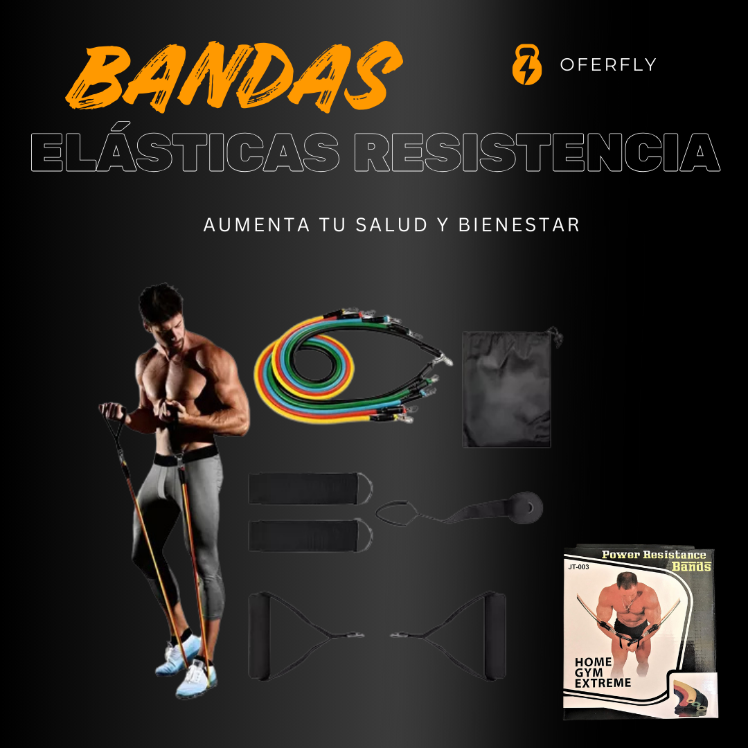 Kit Bandas Elasticas De Resistencia Gym