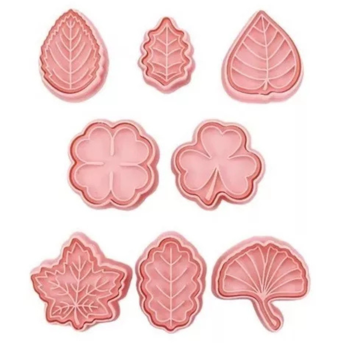 8 Cortadores Hojas Primavera Galletas