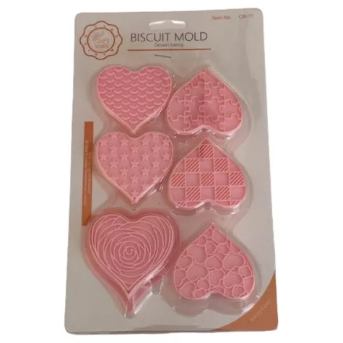 6 Cortadores Corazones Para Galletas