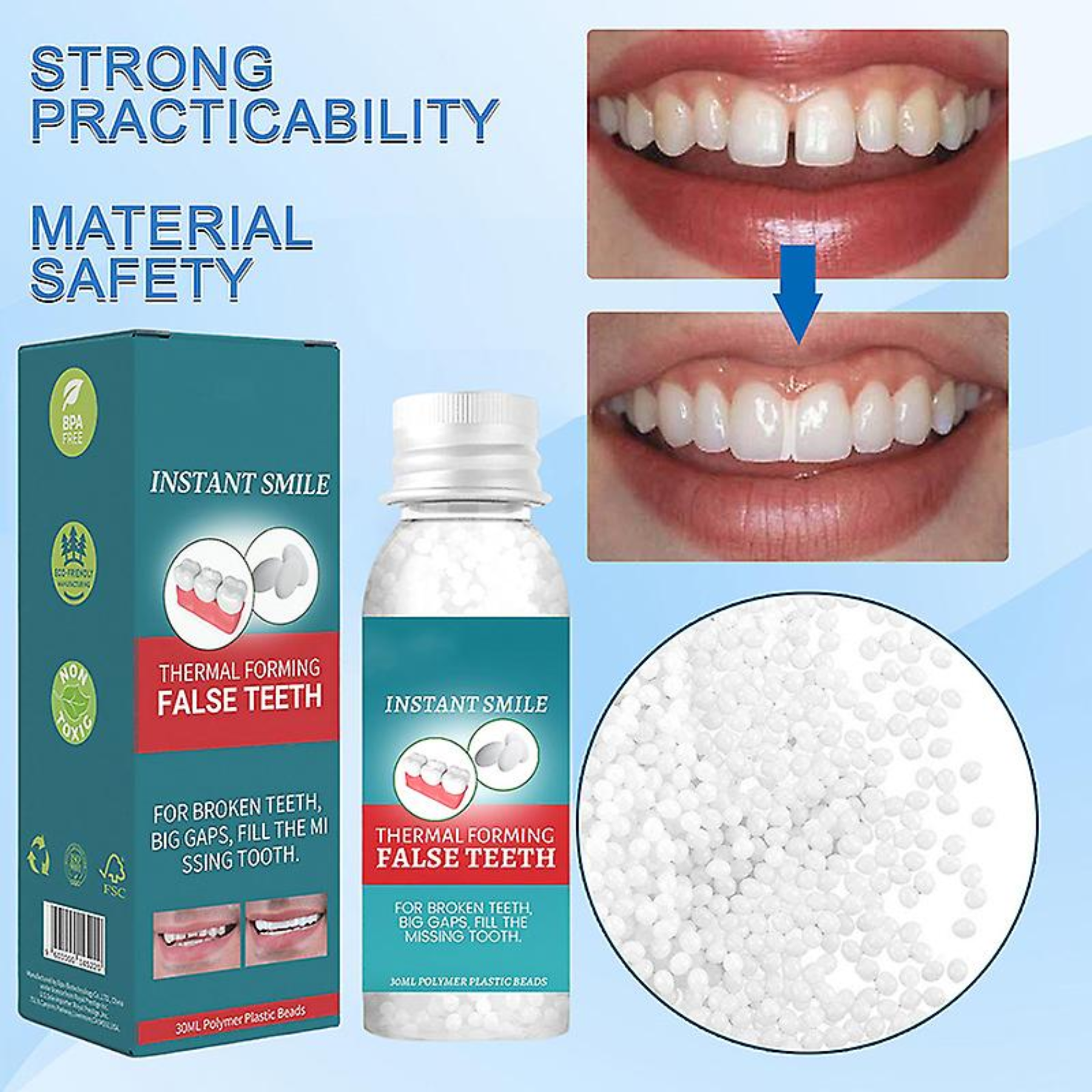 H - Dientes Postizos Temporales Reparaci