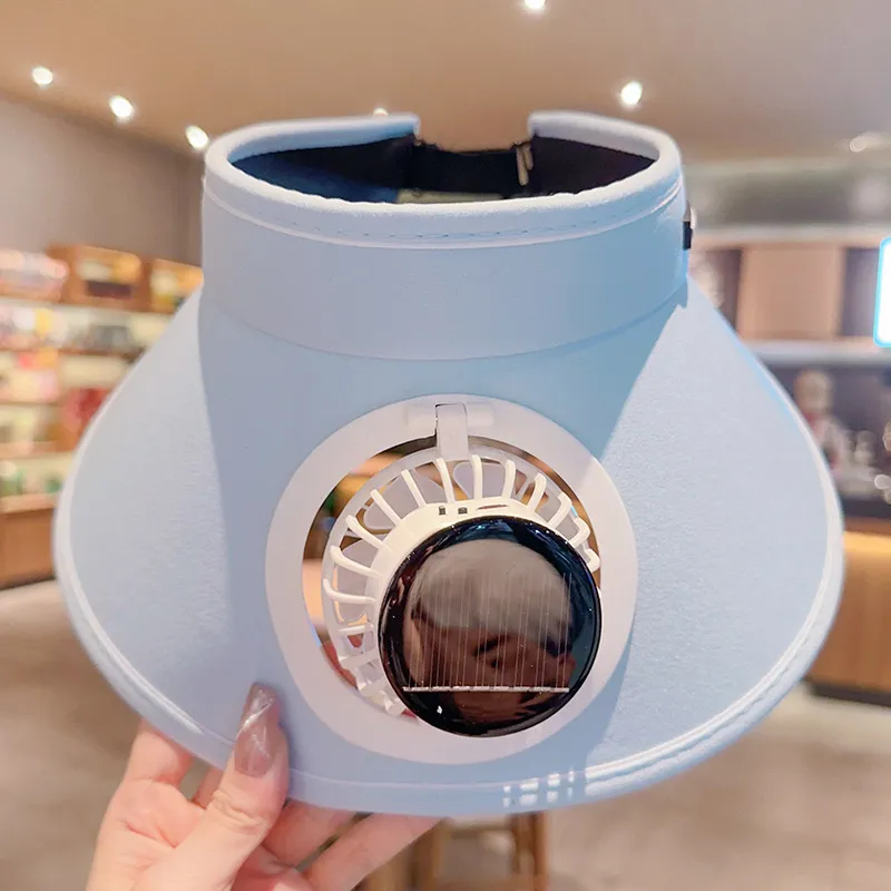 Miniatura 2 de Sombrero solar con ventilador - Colo: Morado claro