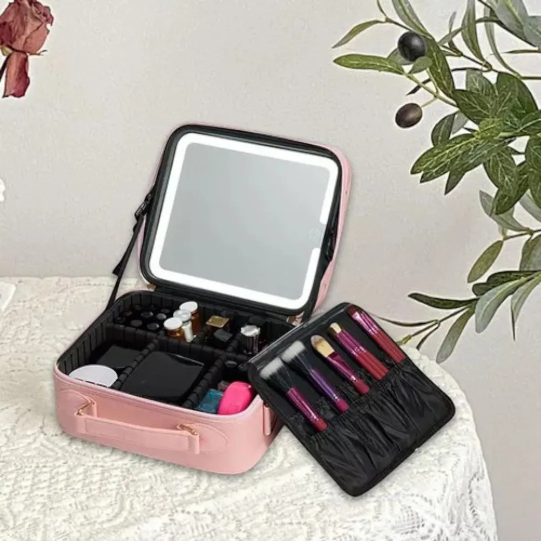 Miniatura 3 de Cosmetiquero Con Luz - Color: Negro