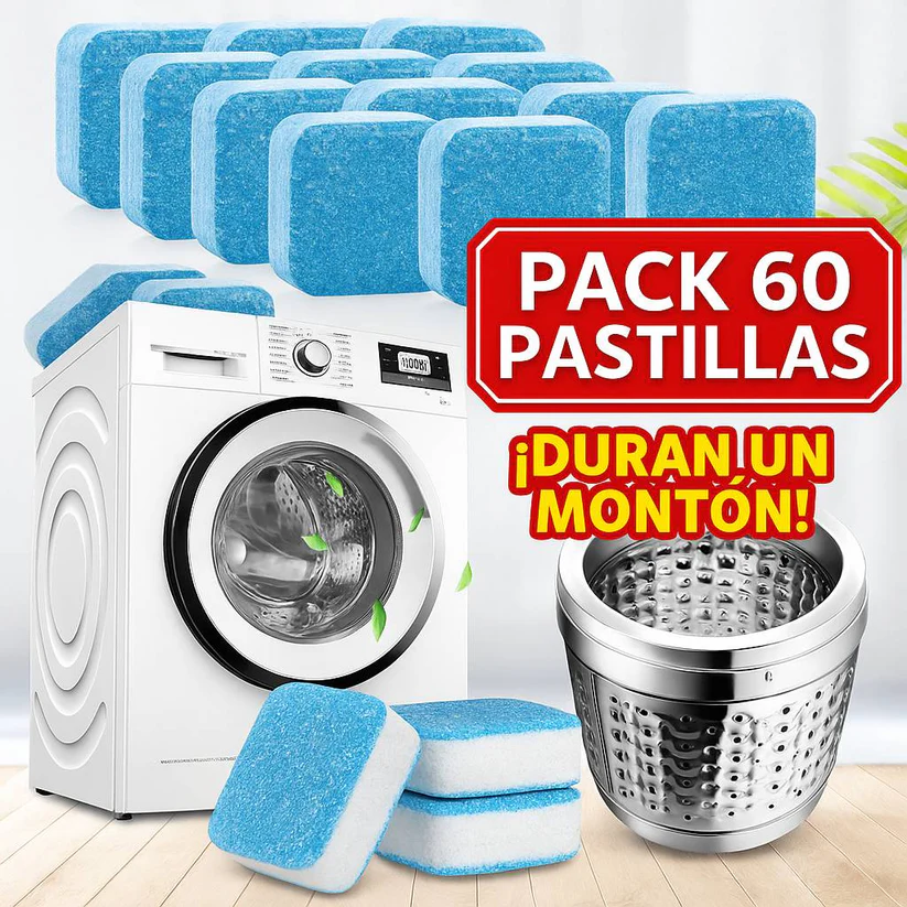 Pastillas limpia lavadora, detalle