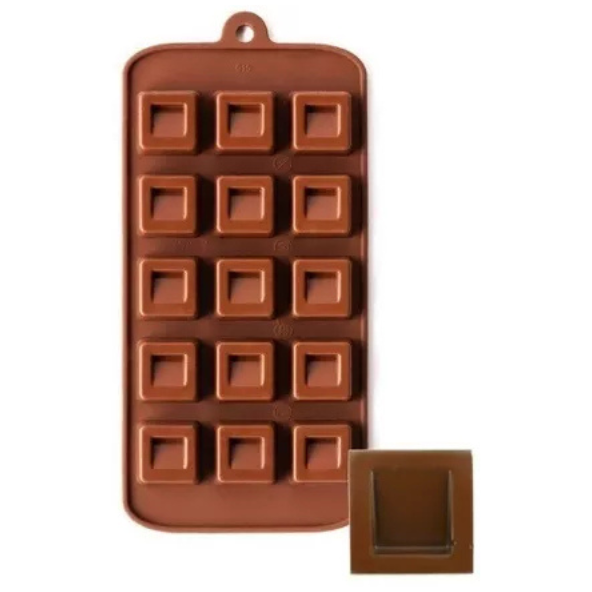 Moldes 15 Bombón Cuadro Chocolate