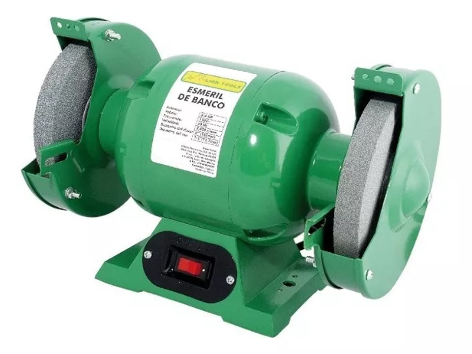 Esmeril De Banco 550W 8" 3/4 HP 2 Discos