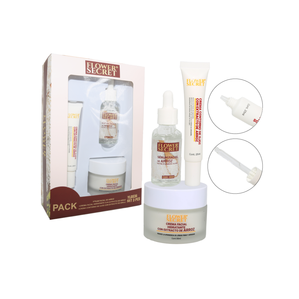 SET CUIDADO FACIAL PREMIUM DE ARROZ