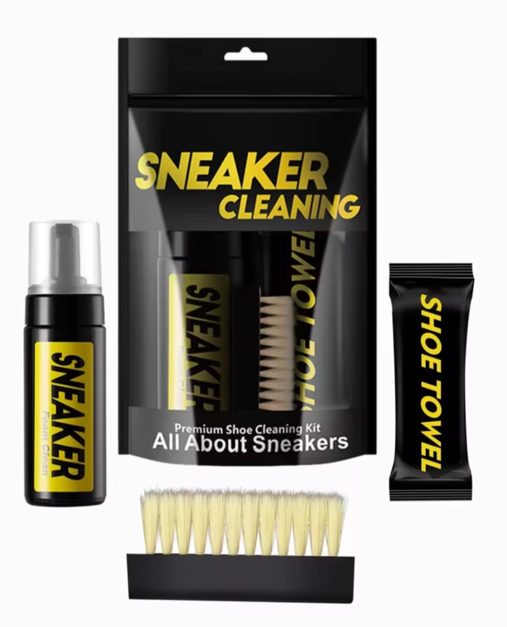 Kit de limpieza de zapatos con espuma