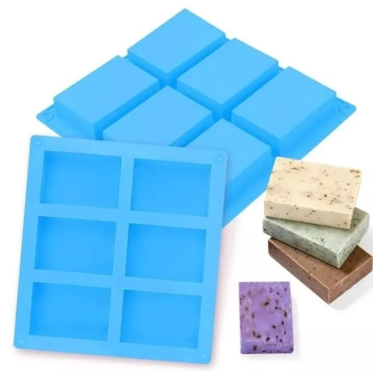 Moldes 6 Espacios Rectangular