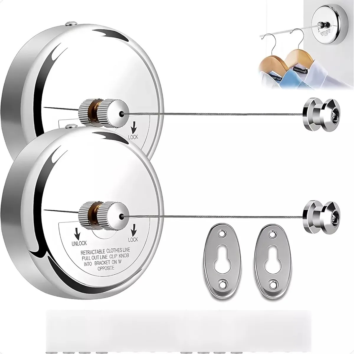 COLGADOR RETRACTIL DE ROPA 2.8M