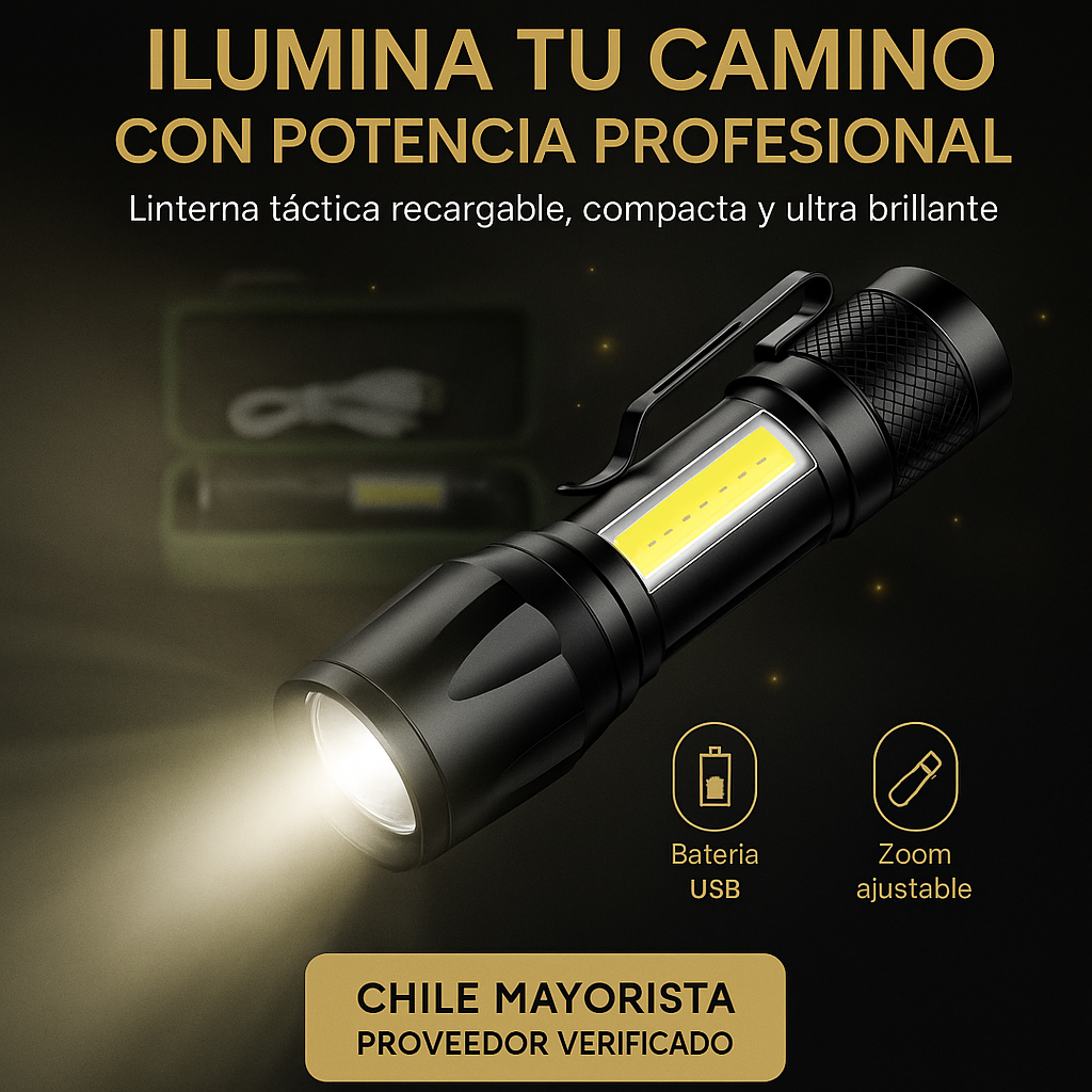 Linterna tactica mini 🔦⚡