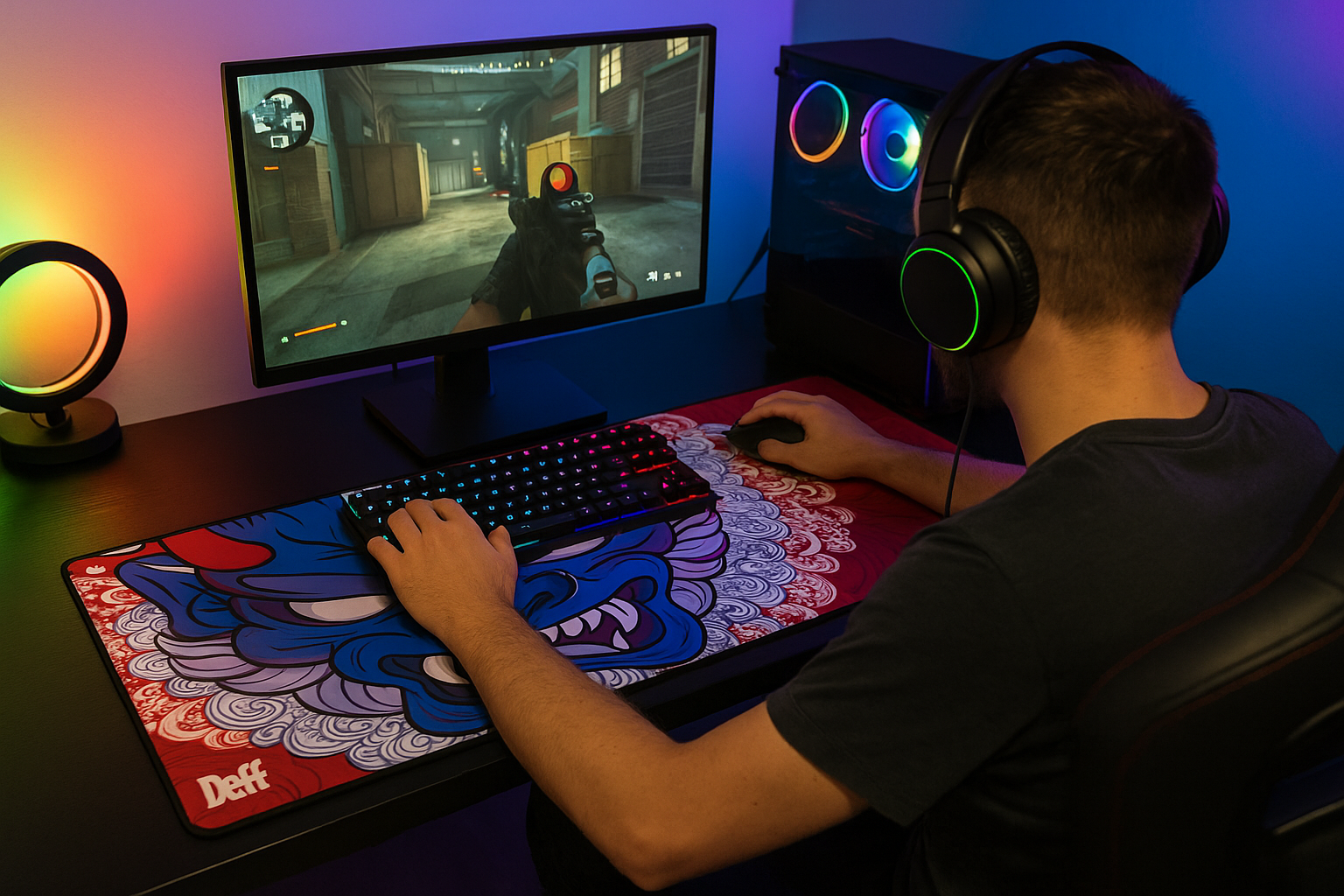 Mousepad Gamer XL Mapa Mundial 54