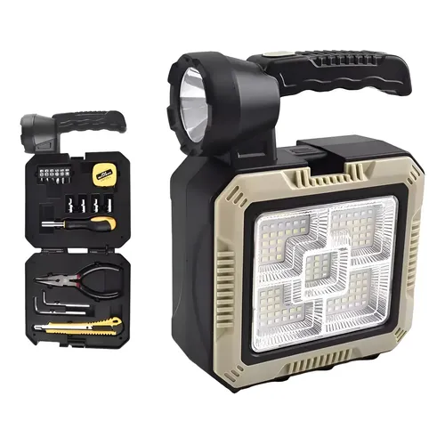 Linterna Carga Solar Kit Herramientas
