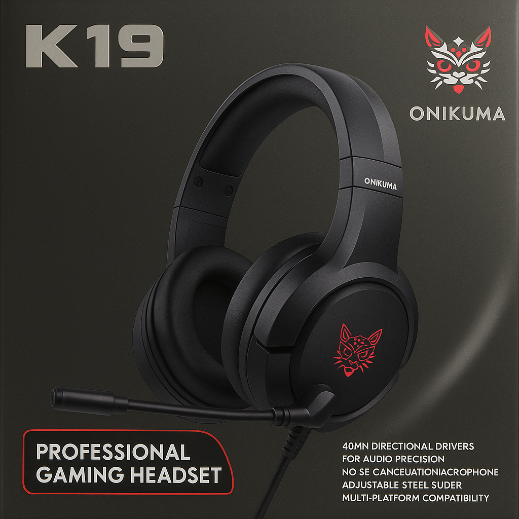 Audífonos Gamer Onikuma K19 con Micrófon