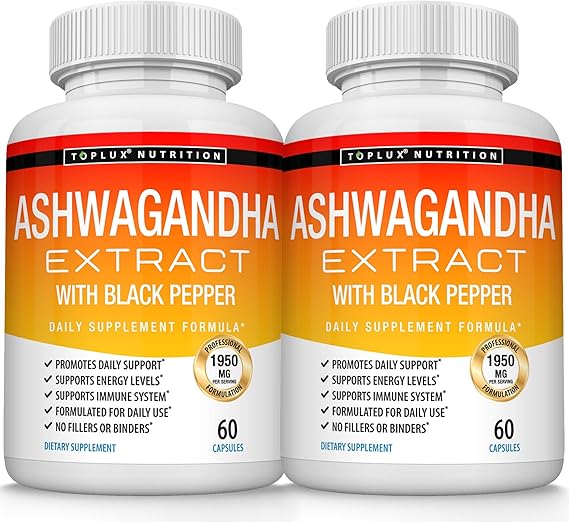 ASHWAGANDHA EXTRACT 1950 MG 60 CAPSULAS