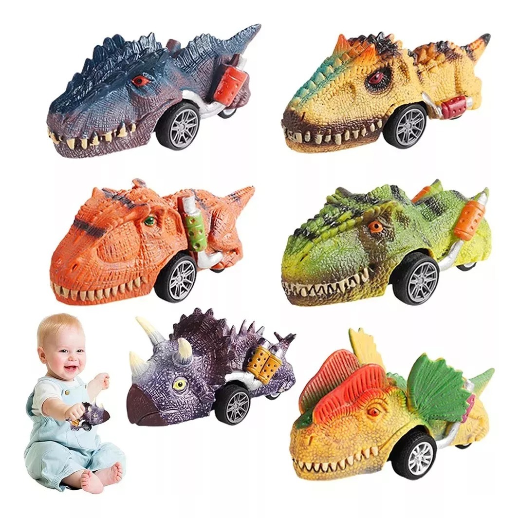 SET 6 AUTOS DE DINOSAURIOS