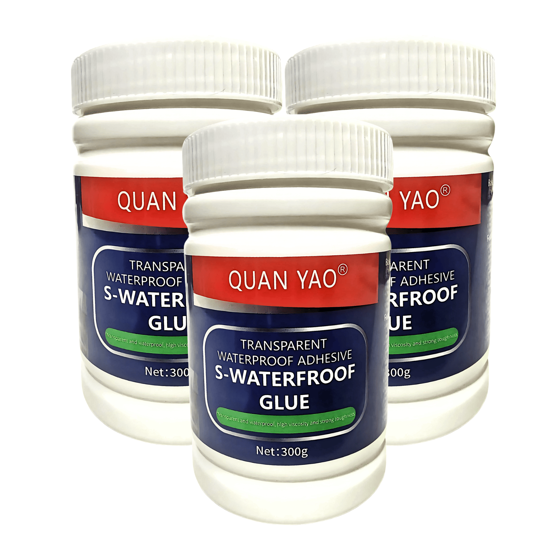 Pack x3 Adhesivo Transparente 300g azul