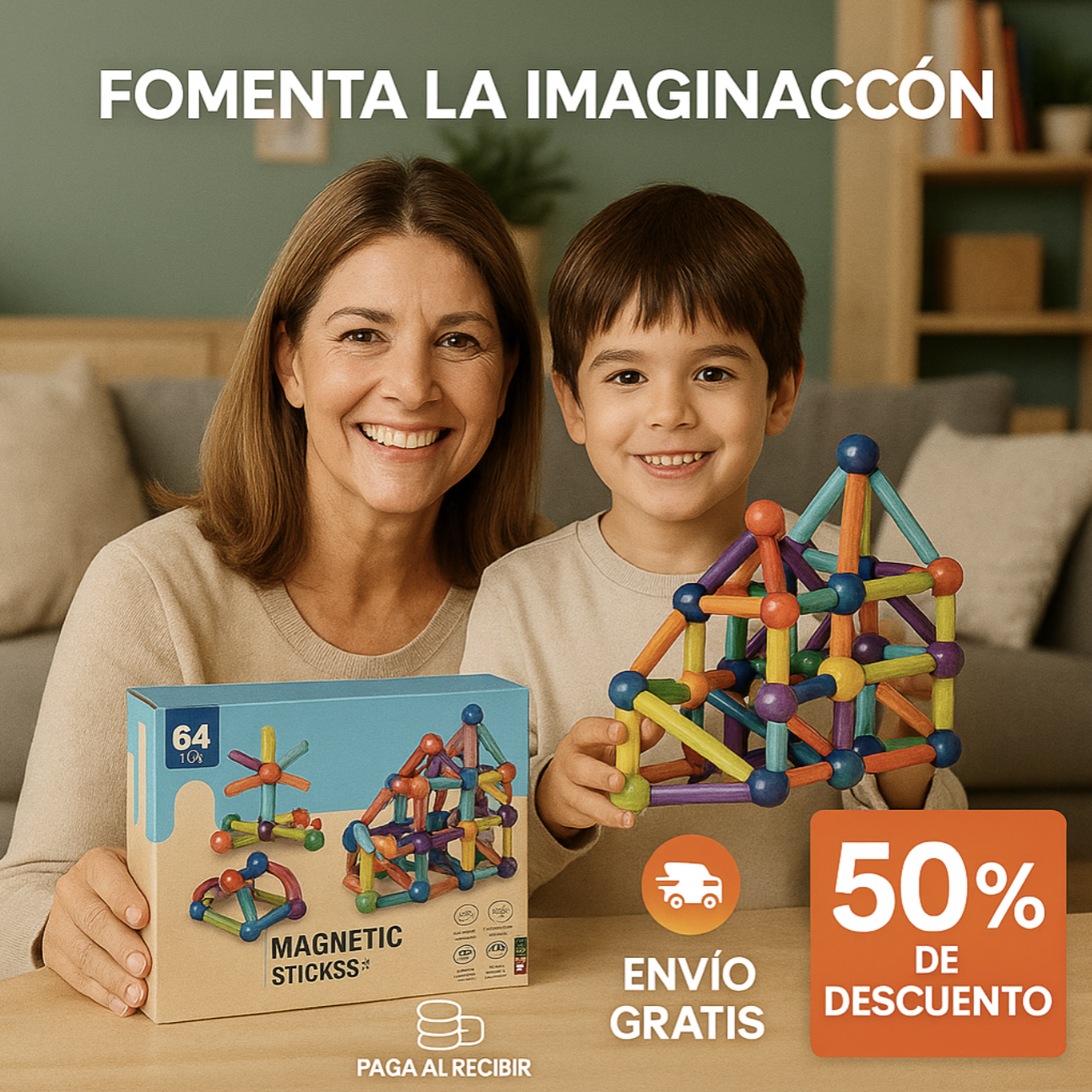 Magnetic Sticks: Construye la imaginació