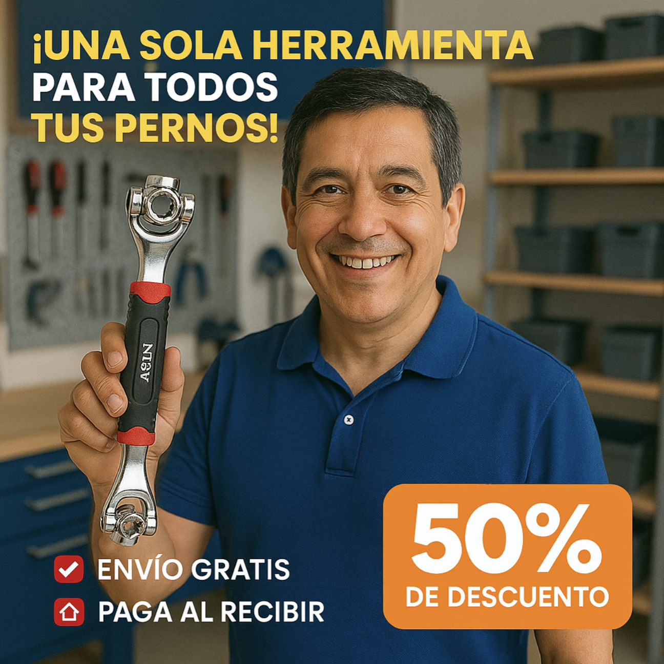Llave Multiusos 48 en 1 🛠️ ¡Repara todo