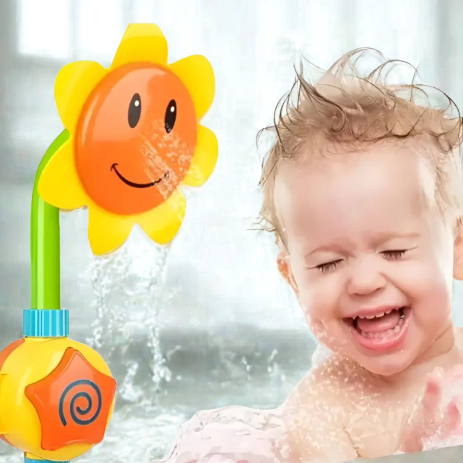 Girasol Para Baño, Regadera Juguete Full