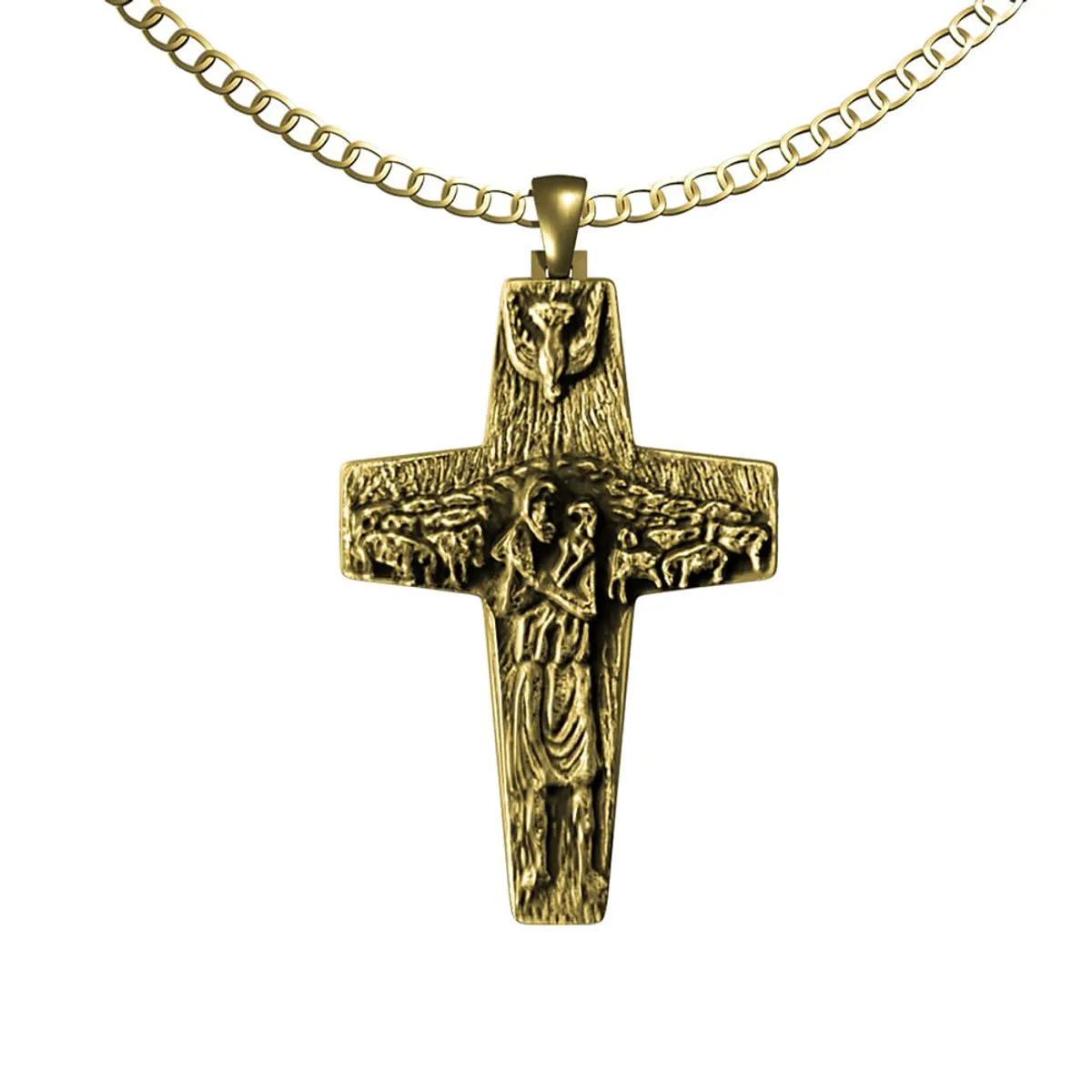 Cruz del Buen Pastor Oro