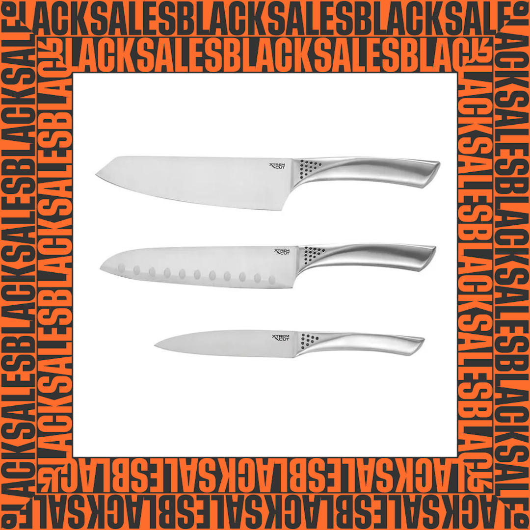 Xtrem Cut Set 3 Cuchillos Acero Inox