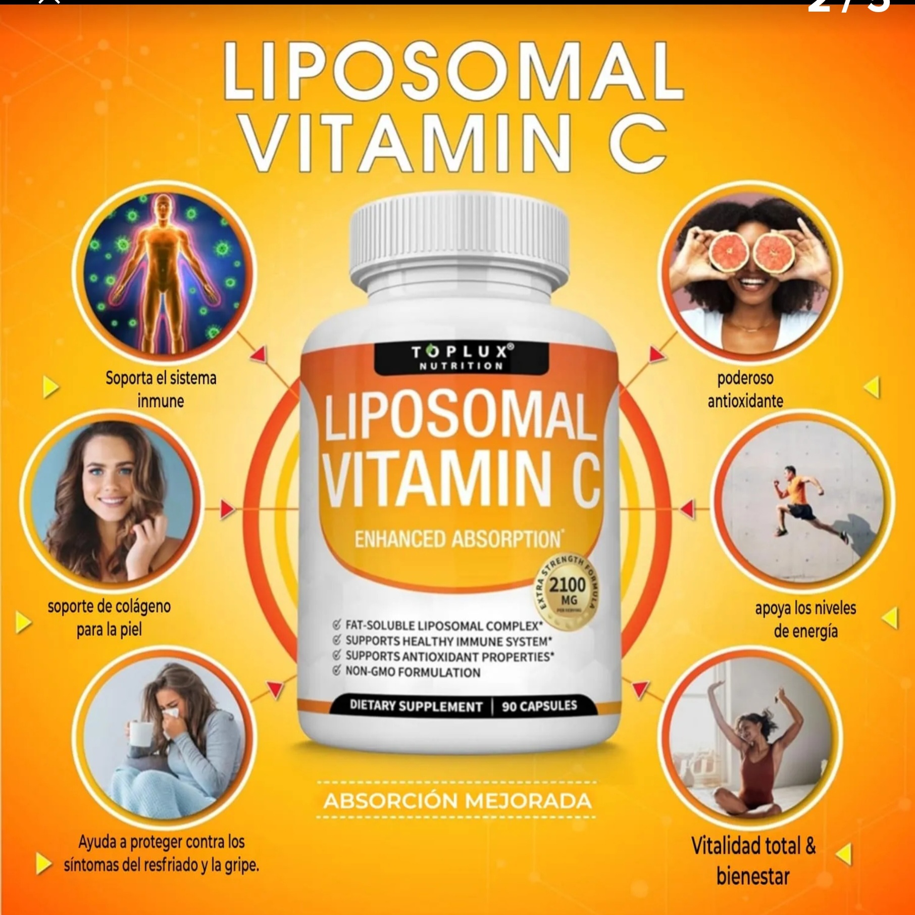 VITAMINA C LIPOSOMAL 60 capsulas