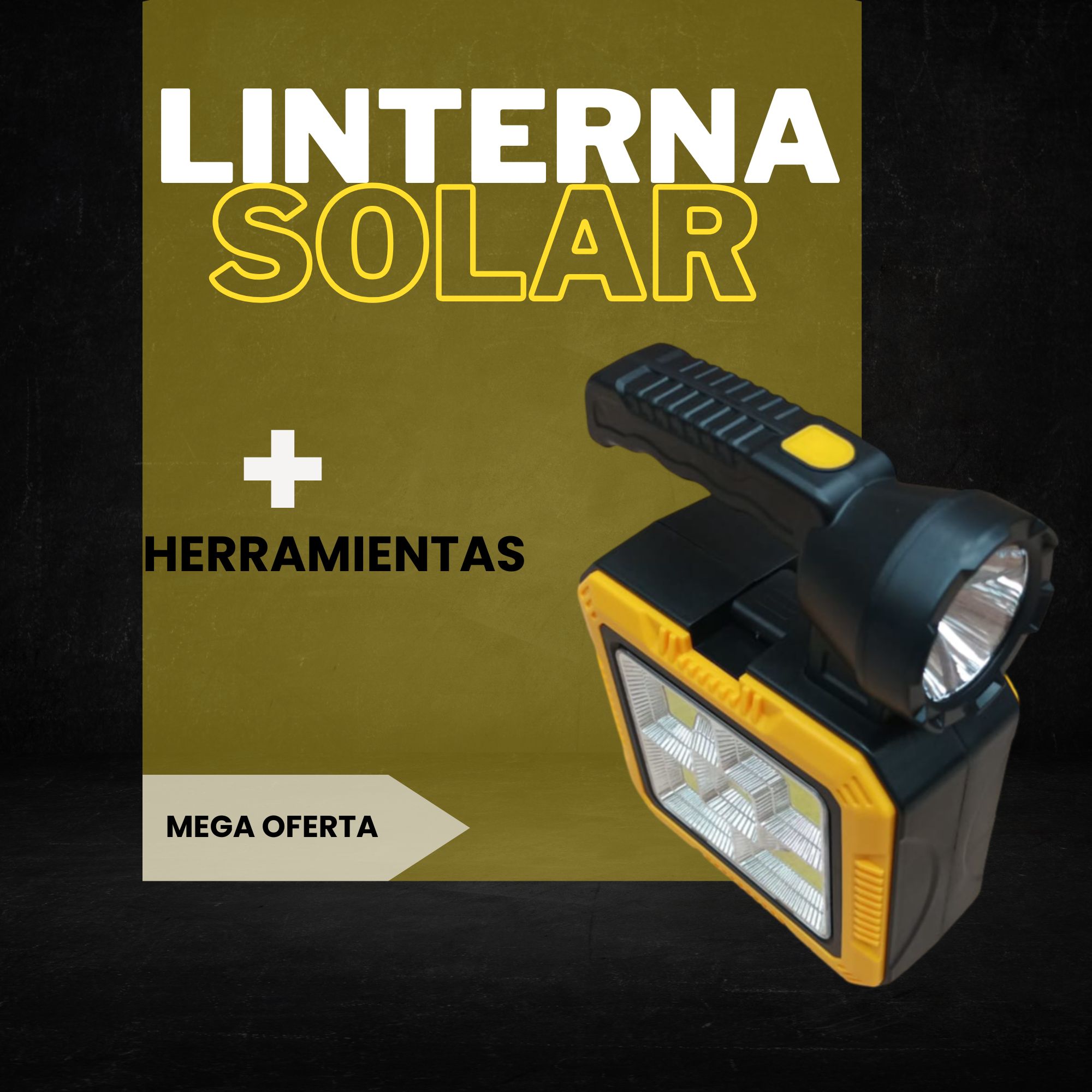 LINTERNA SOLAR + HERRAMIENTAS