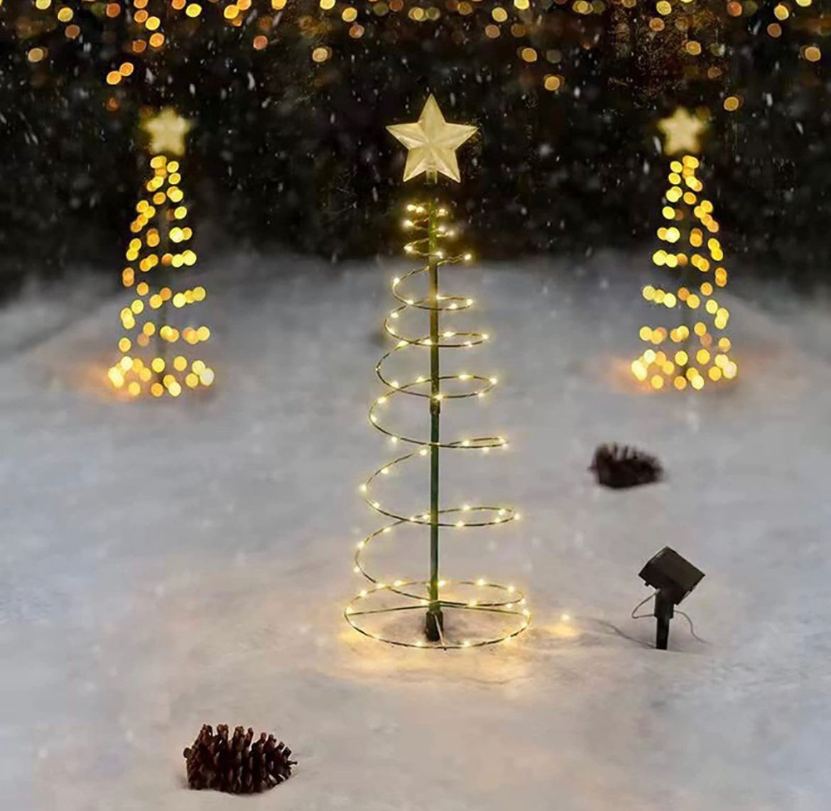 Luces Solar Navideñas Patio Y Jardí(8471