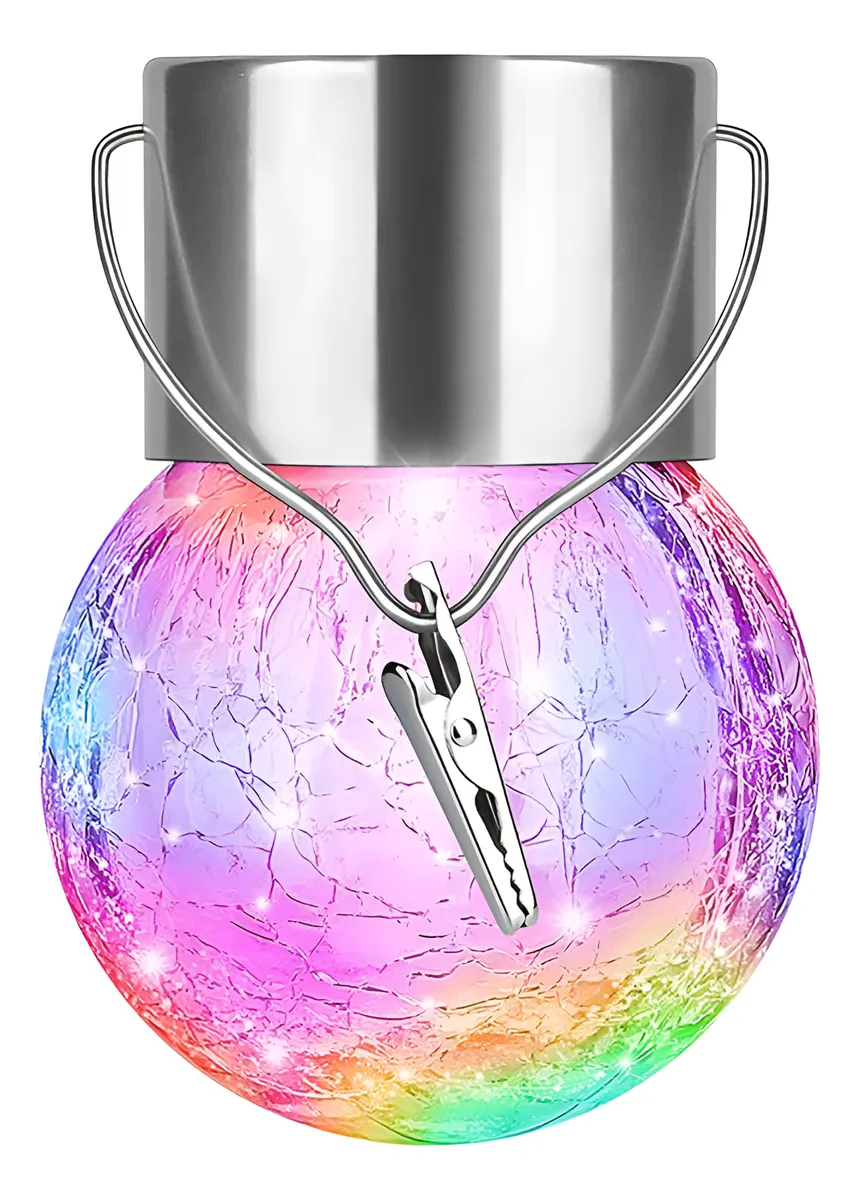 Lámpara solar de bola de cristal 6pack