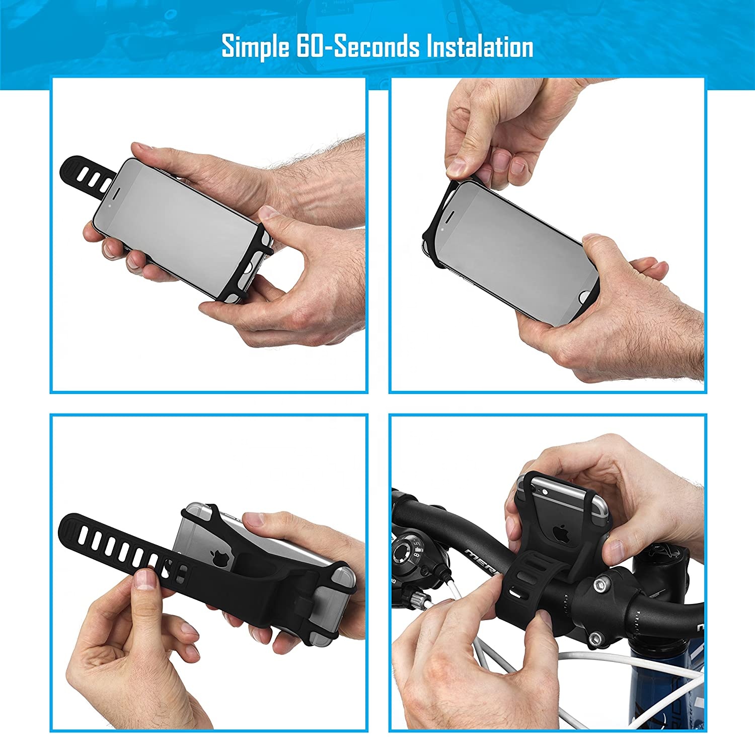 Soporte Teléfono Para Bicicleta Moto Ela