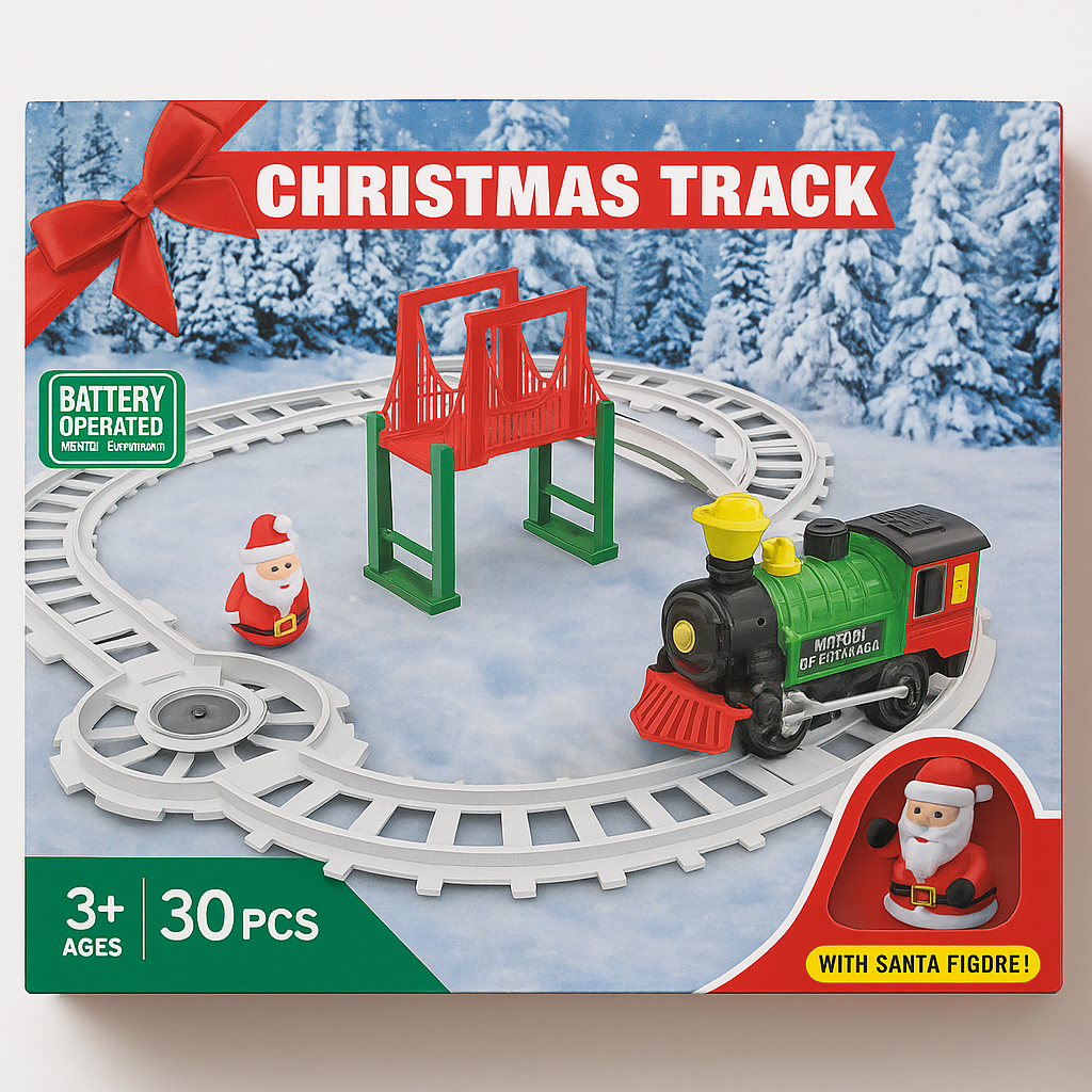 J - Tren Navideño Decorativo con 30 PCS