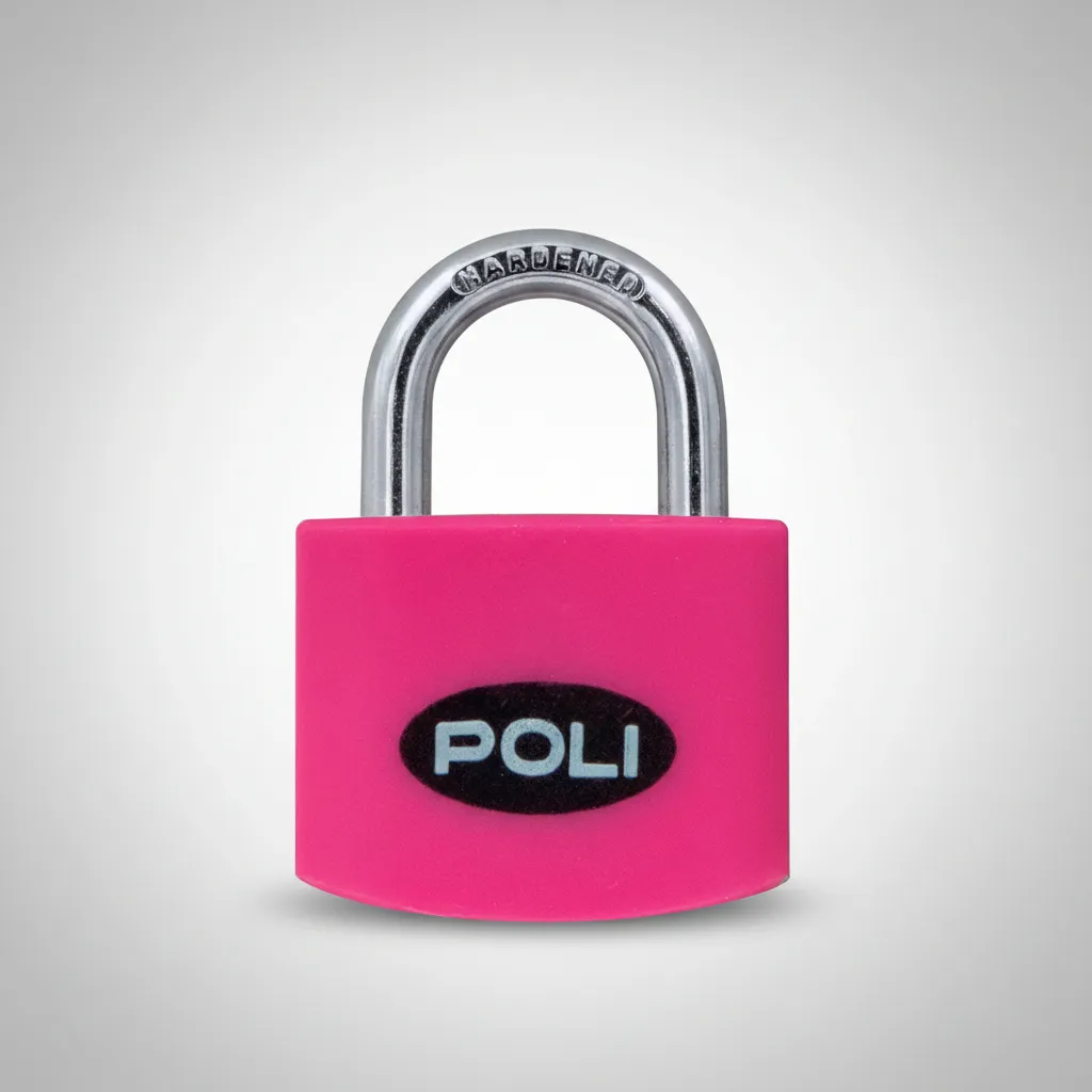 Candado Poli Pop 32 Mm Colores Fucsia